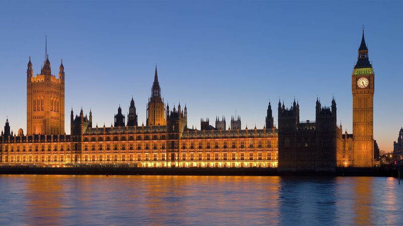 Houses of Parliament at dusk