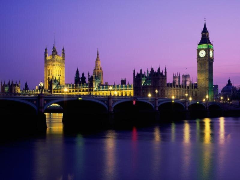 Houses of Parliament at dusk