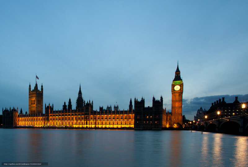 Houses of Parliament at Dusk — Blue