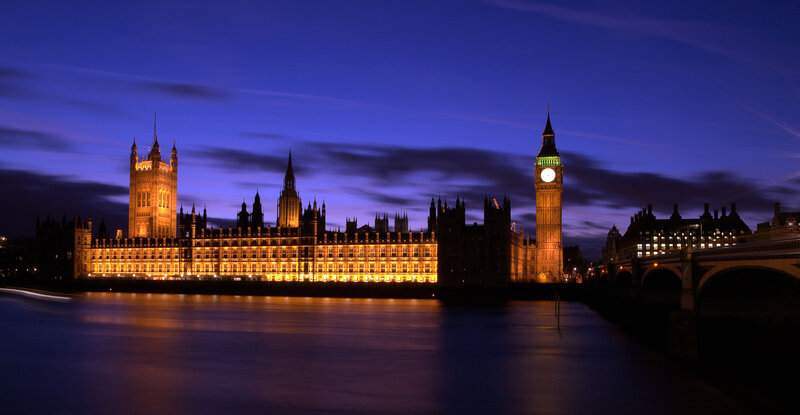 Houses of Parliament at Night — Blue