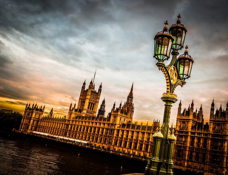 Houses of Parliament at sunset