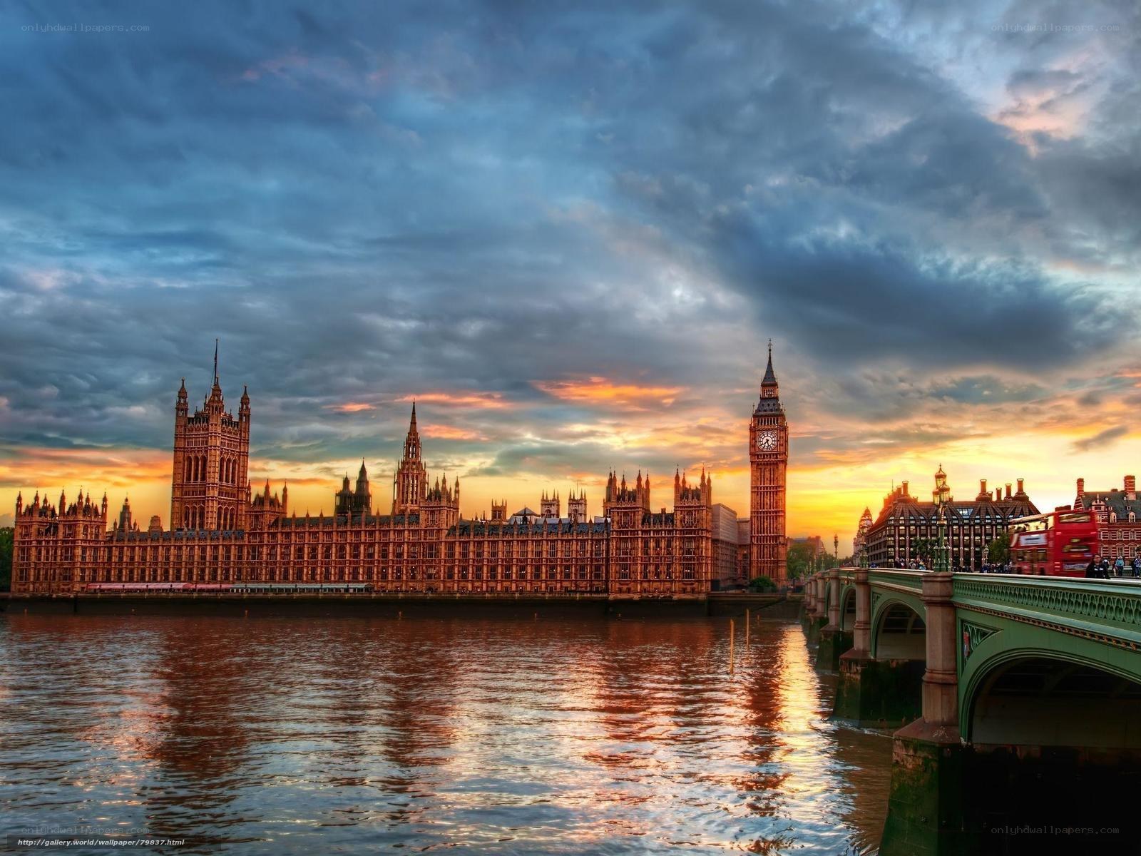 Houses of Parliament at sunset