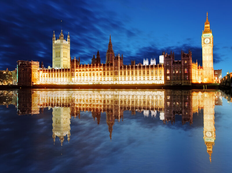 Houses of Parliament — Blue, Serene, Night