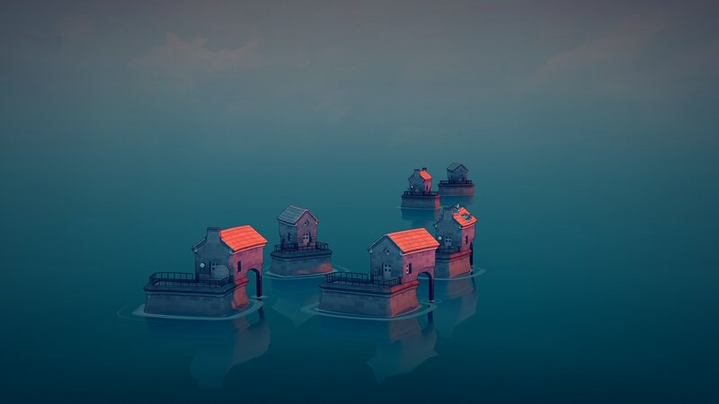 Houses on Floating Platforms