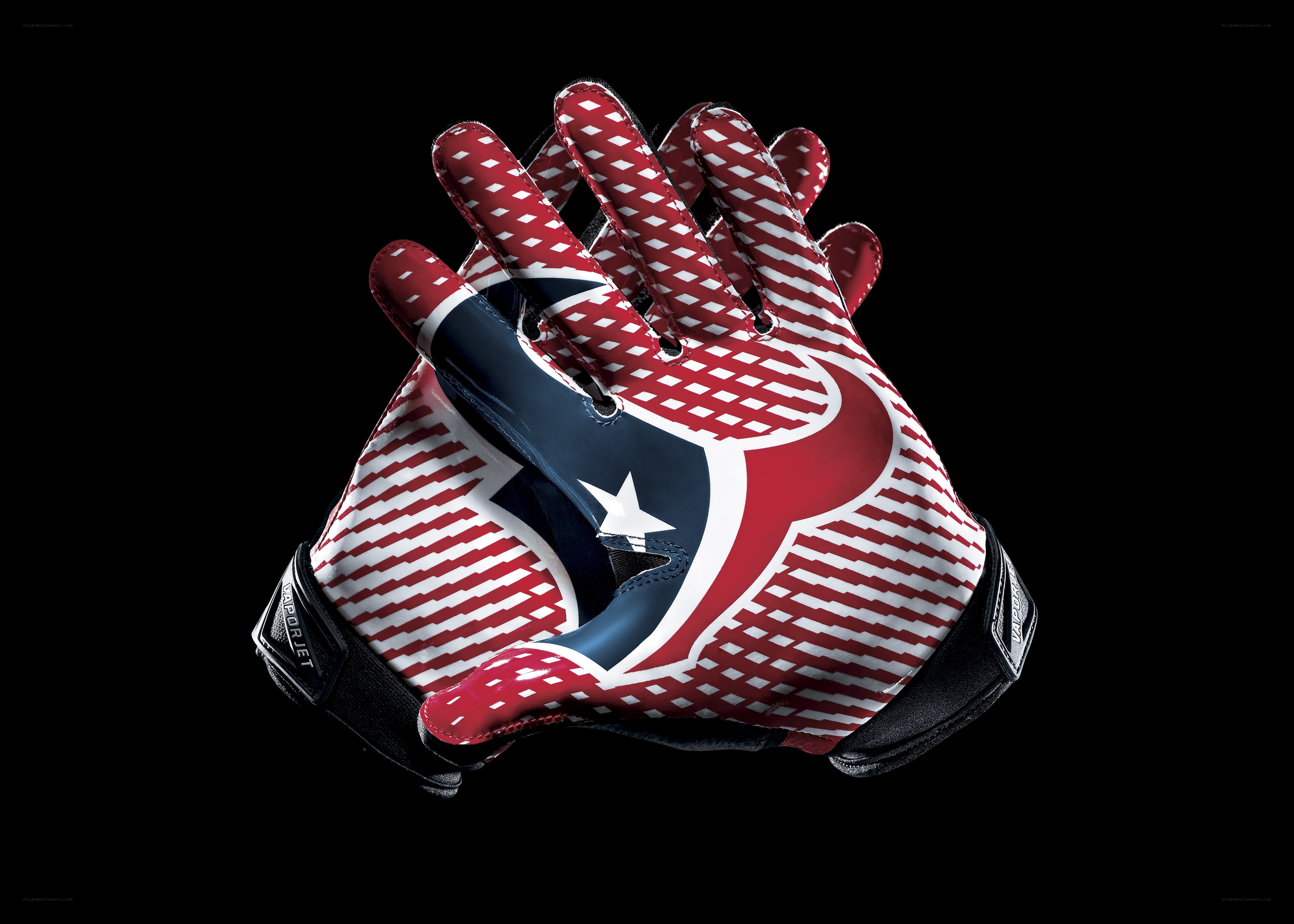 Houston Texans football gloves