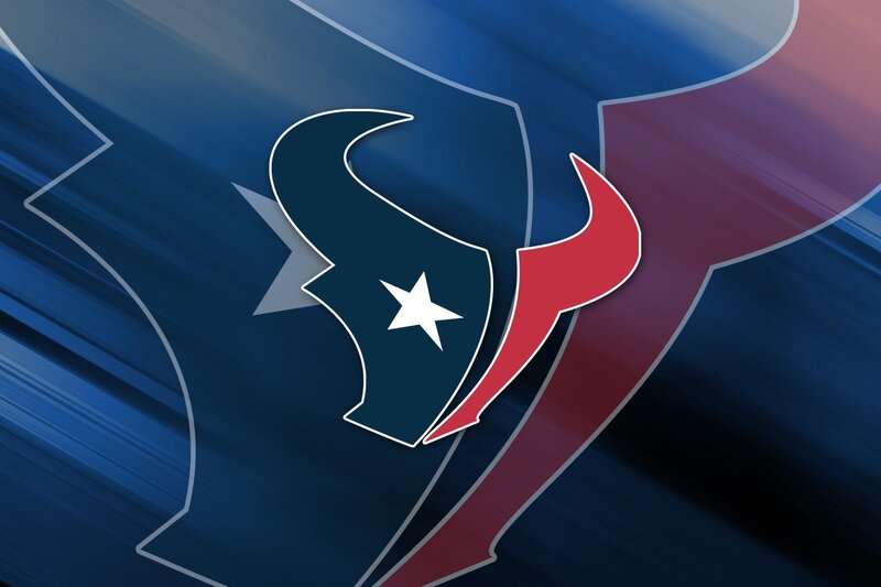 Houston Texans logo on dynamic background