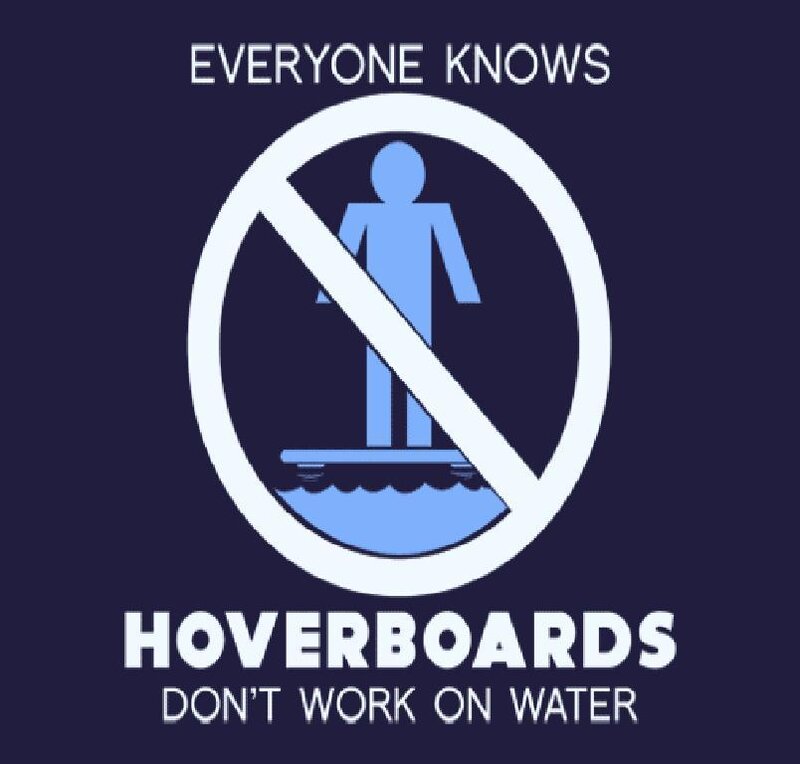 hoverboards don't work on water