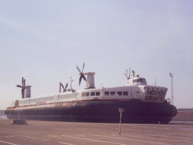 Hovercraft on a tarmac