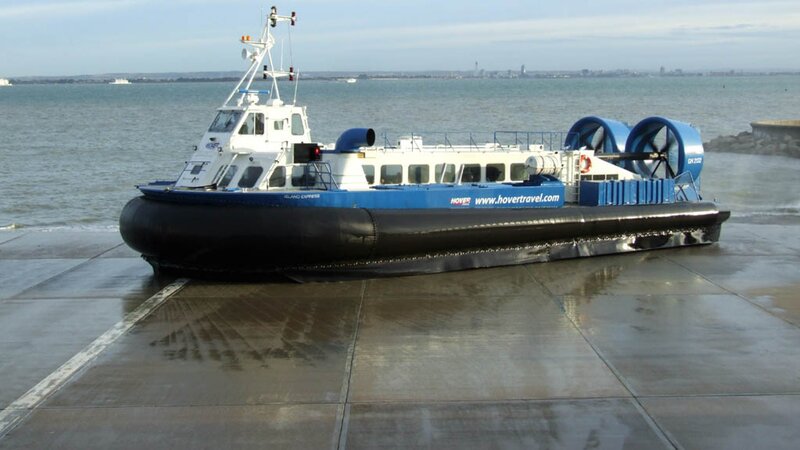 Hovercraft on Dock