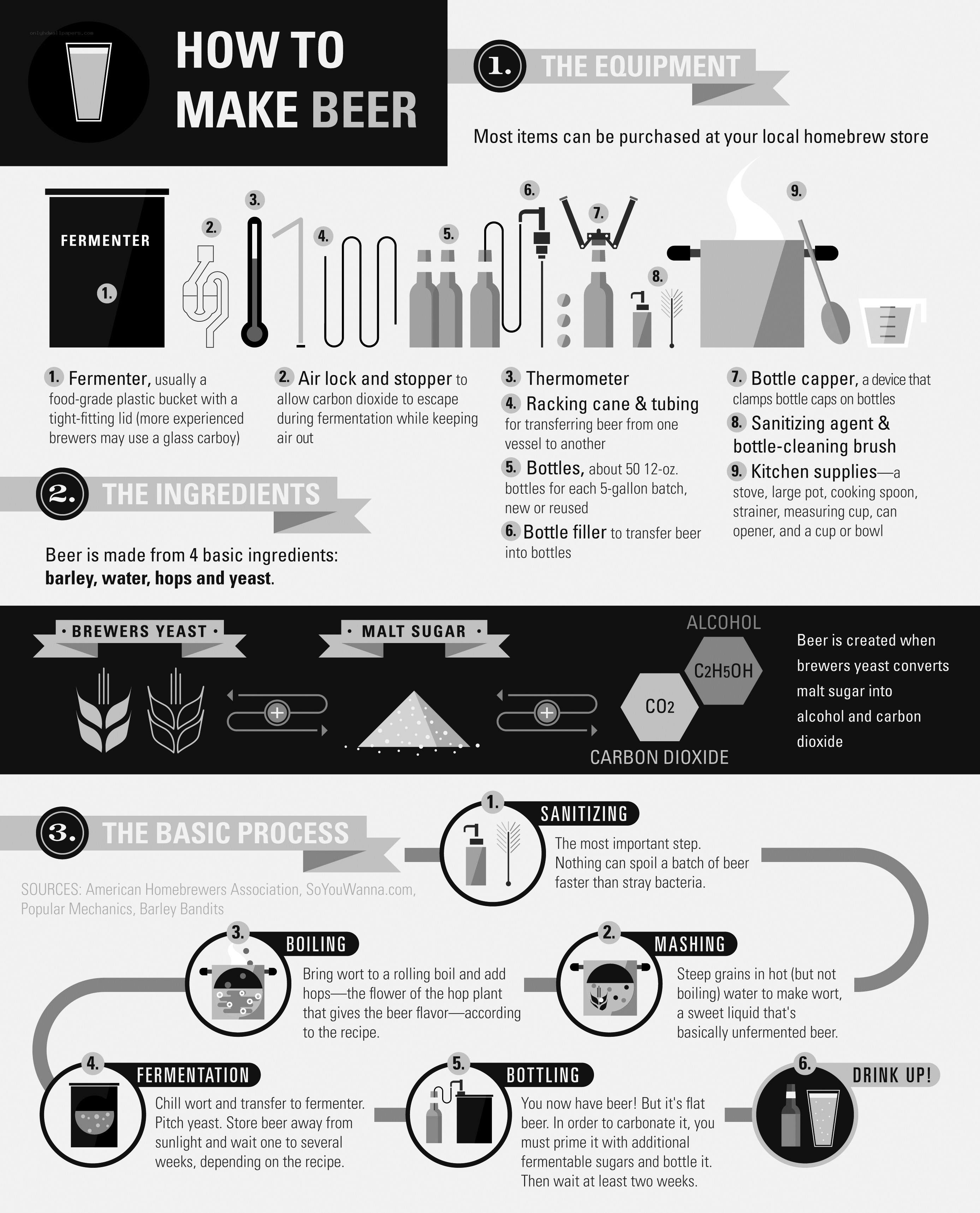 how-to-make-beer infographic