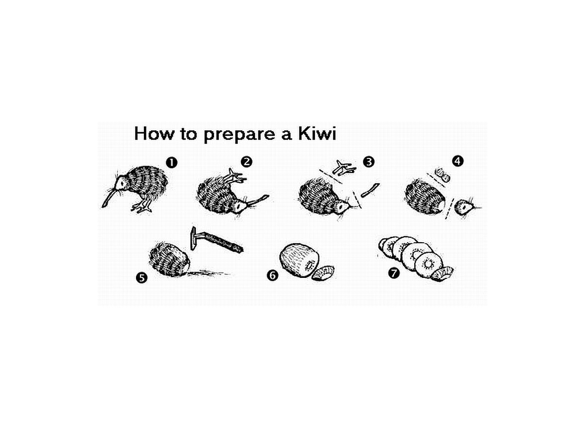 How to prepare a kiwi
