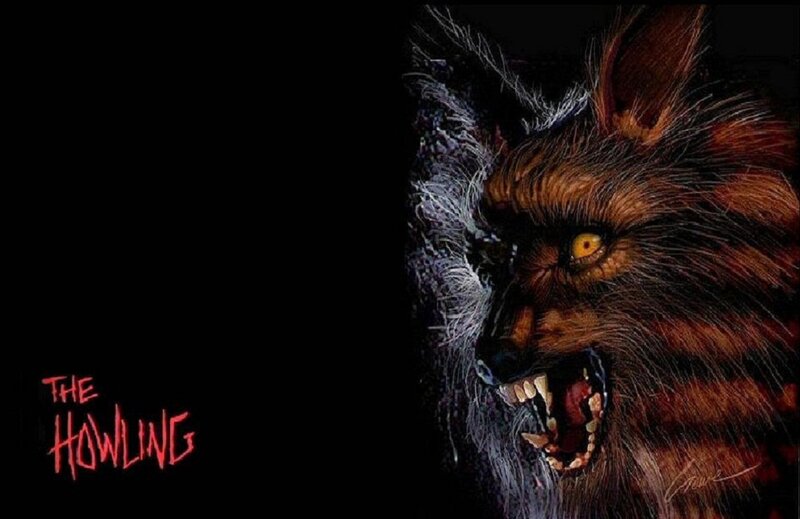 Howling Werewolf — Black, Dark, Menacing
