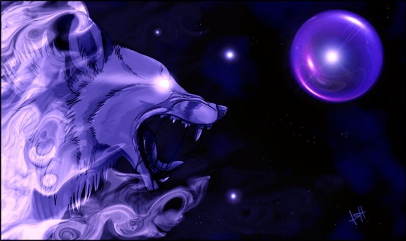 Howling Wolf in Space