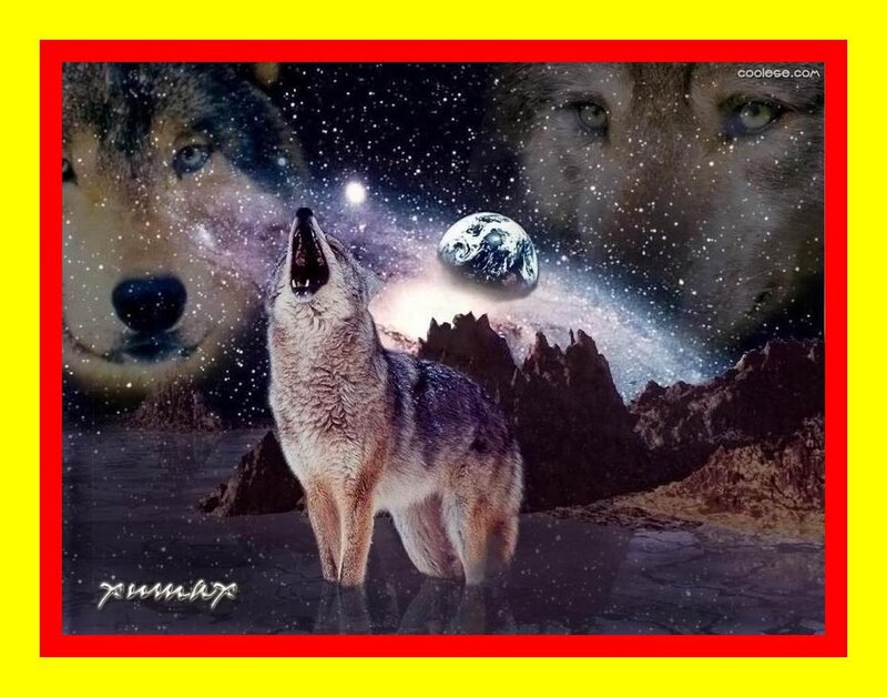 Howling Wolf in Space — Yellow