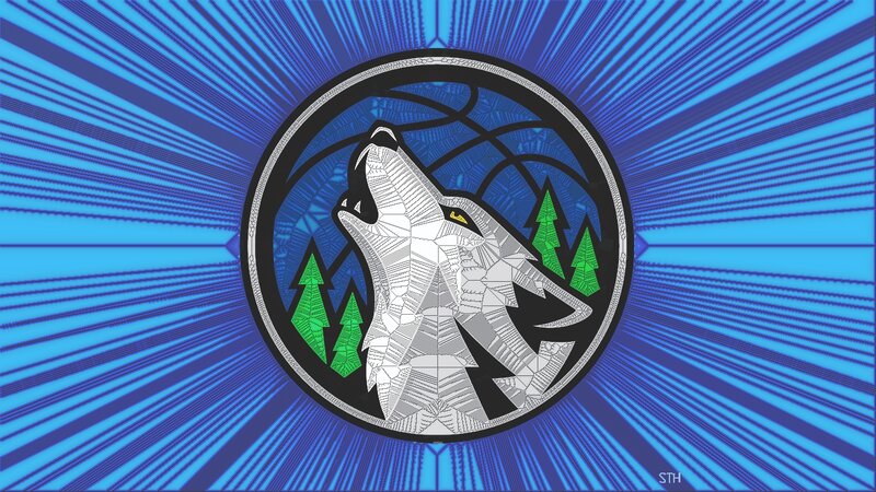 Howling Wolf Logo — Blue