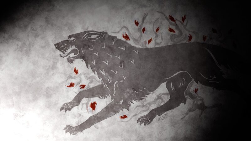 Howling Wolf Silhouette — Gray