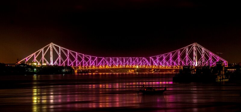Howrah Bridge at Night