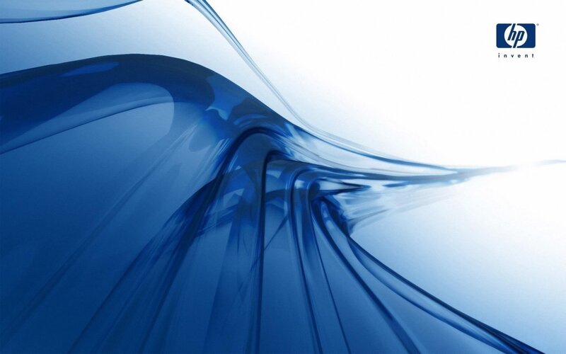HP abstract blue design