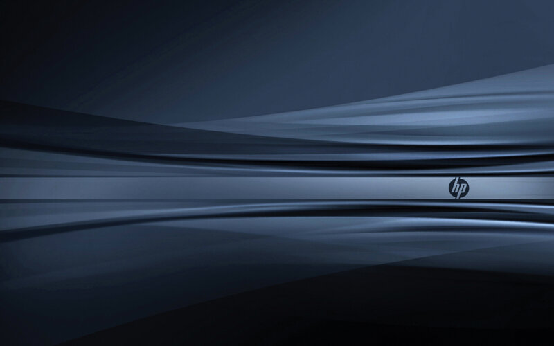 HP abstract blue design