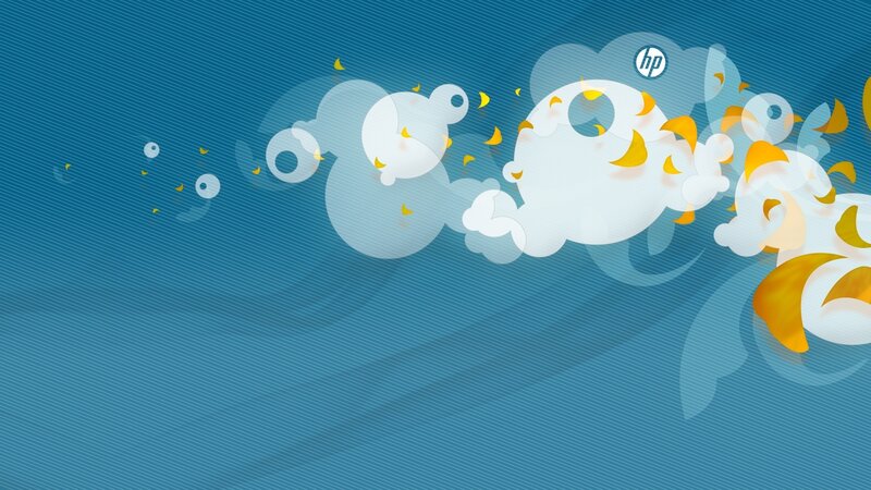 HP cloud graphics wallpaper
