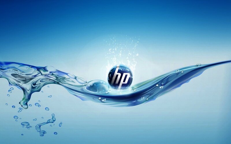 Hp Logo in Water