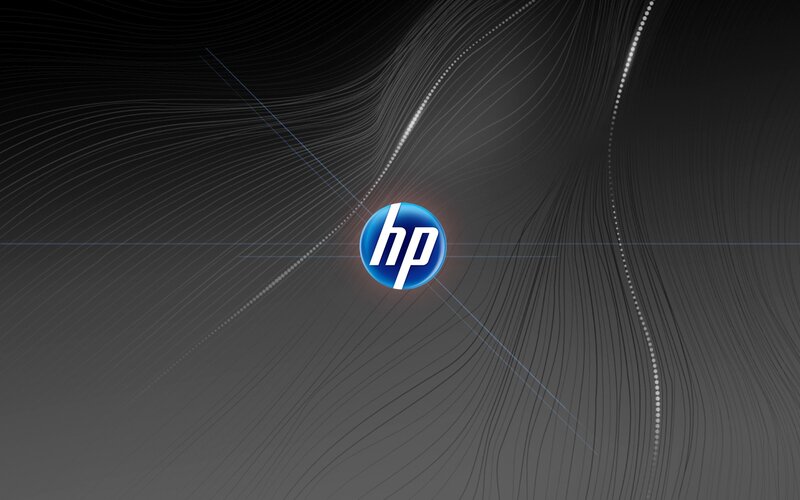 HP logo on abstract background