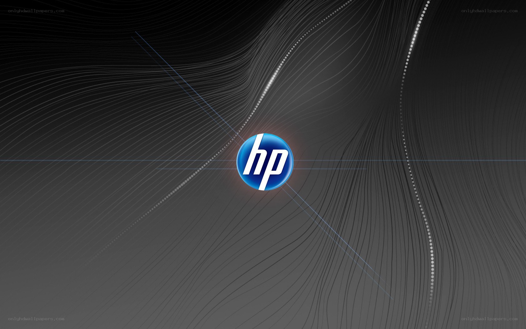 HP logo on abstract background