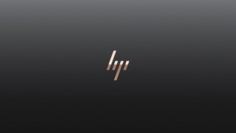 HP Logo on Laptop