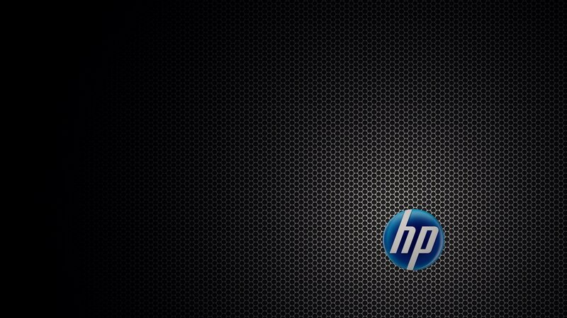 HP Logo on Mesh — Black