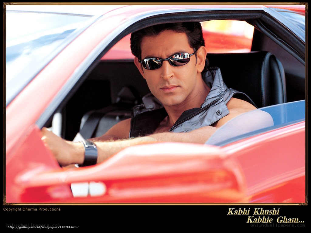 Hrithik Roshan in red car