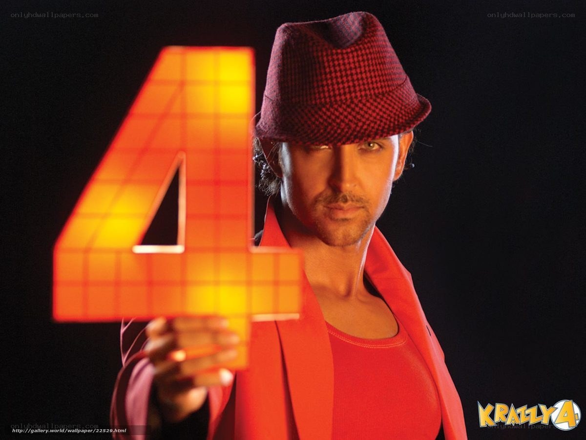 Hrithik Roshan with number 4