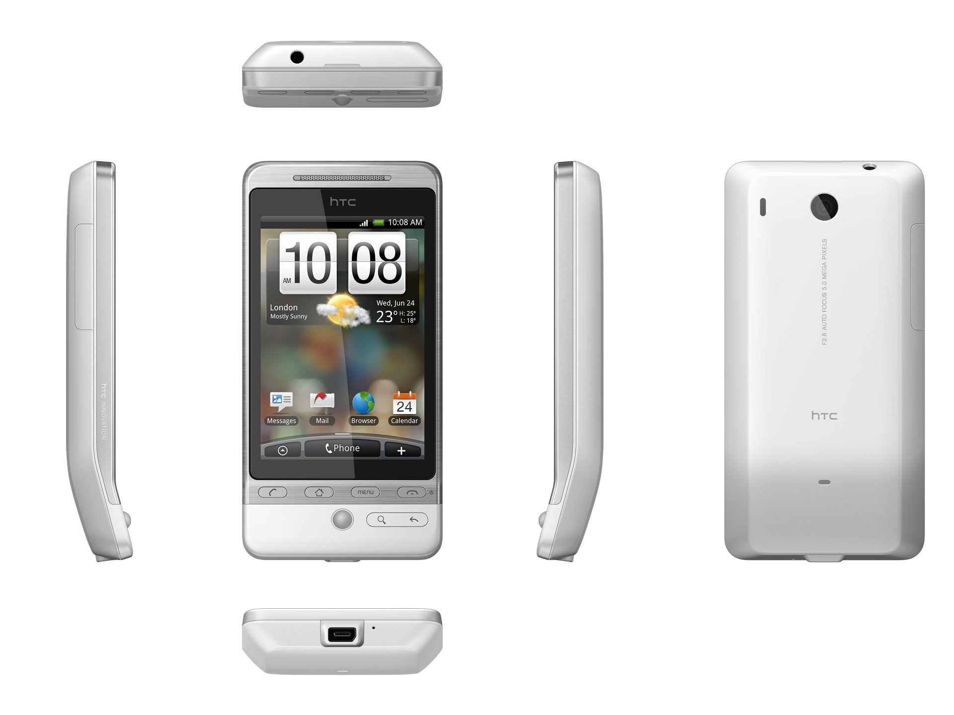 HTC smartphone product shots