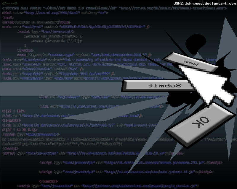 HTML code with cursor overlay
