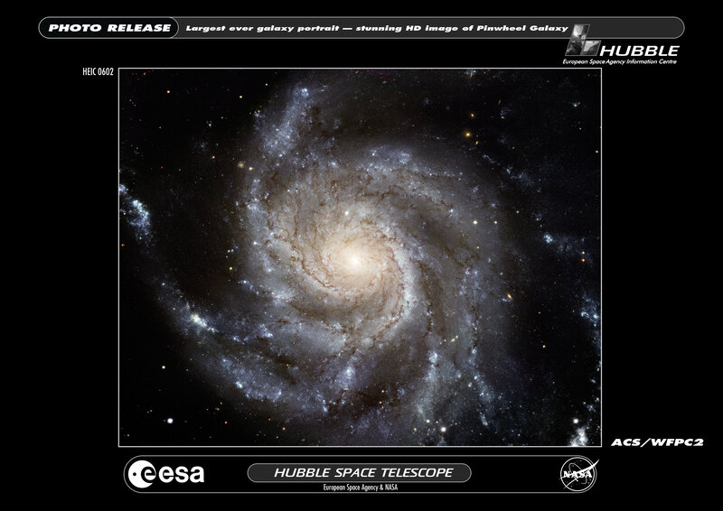 Hubble's Pinwheel Galaxy portrait