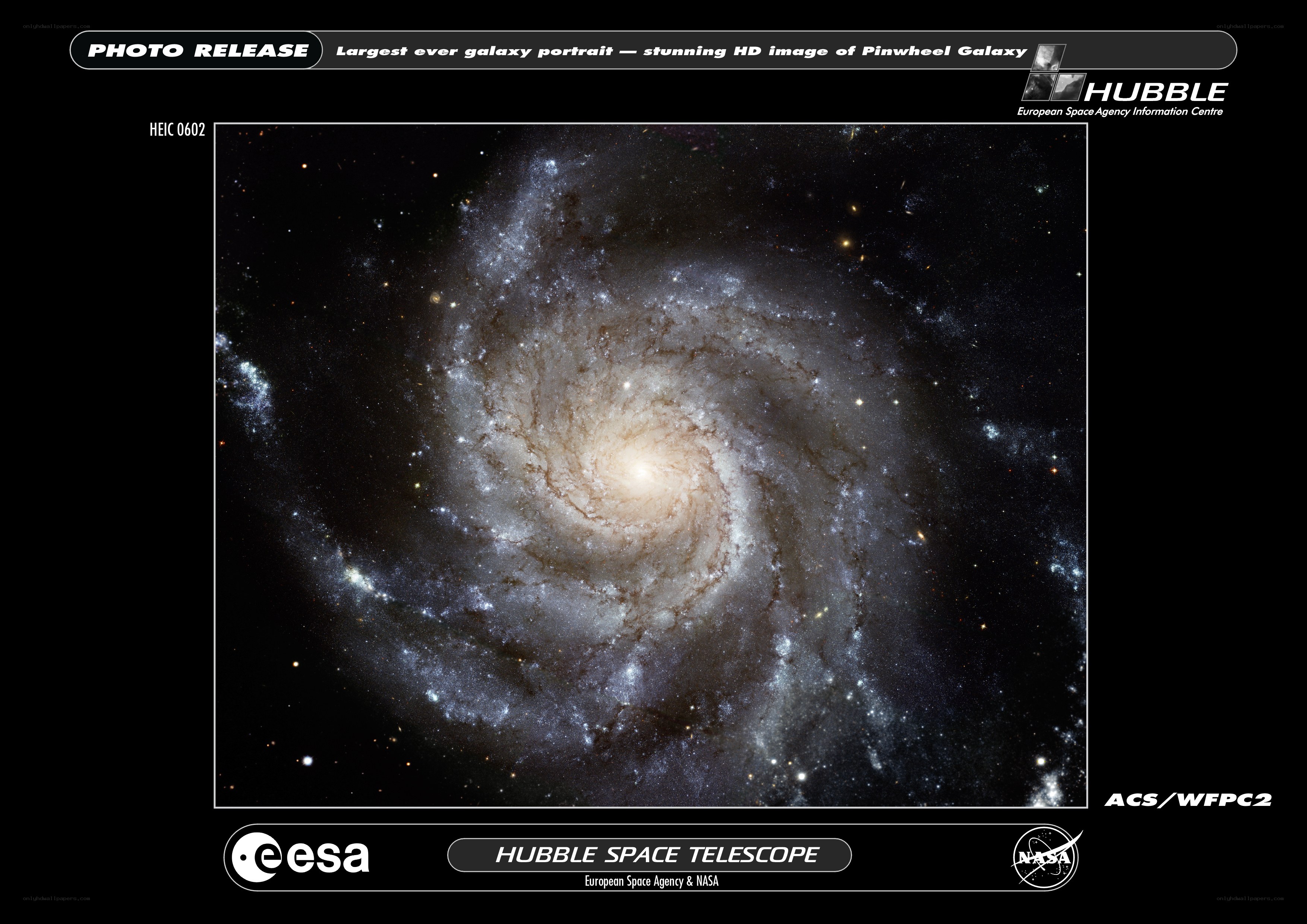 Hubble's Pinwheel Galaxy portrait