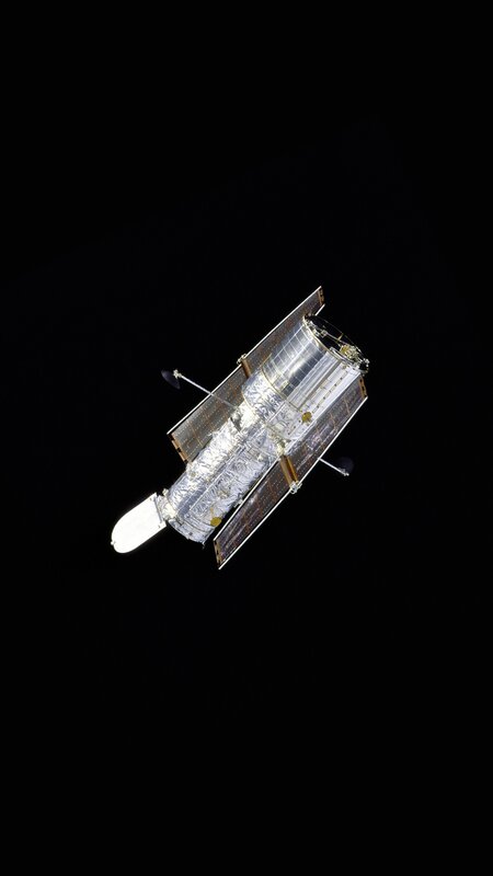 Hubble Space Telescope — Black, Dramatic
