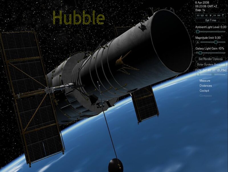 Hubble Space Telescope — Blue, Serene, 3d Render