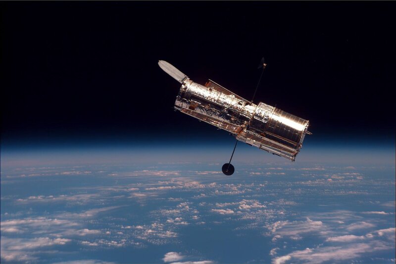 Hubble Space Telescope — Blue, Serene, Photograph