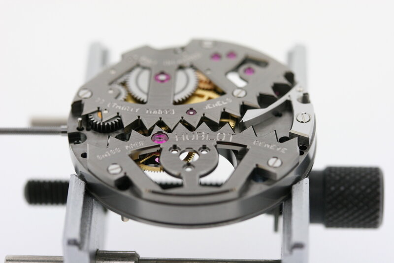 Hublot watch movement close-up