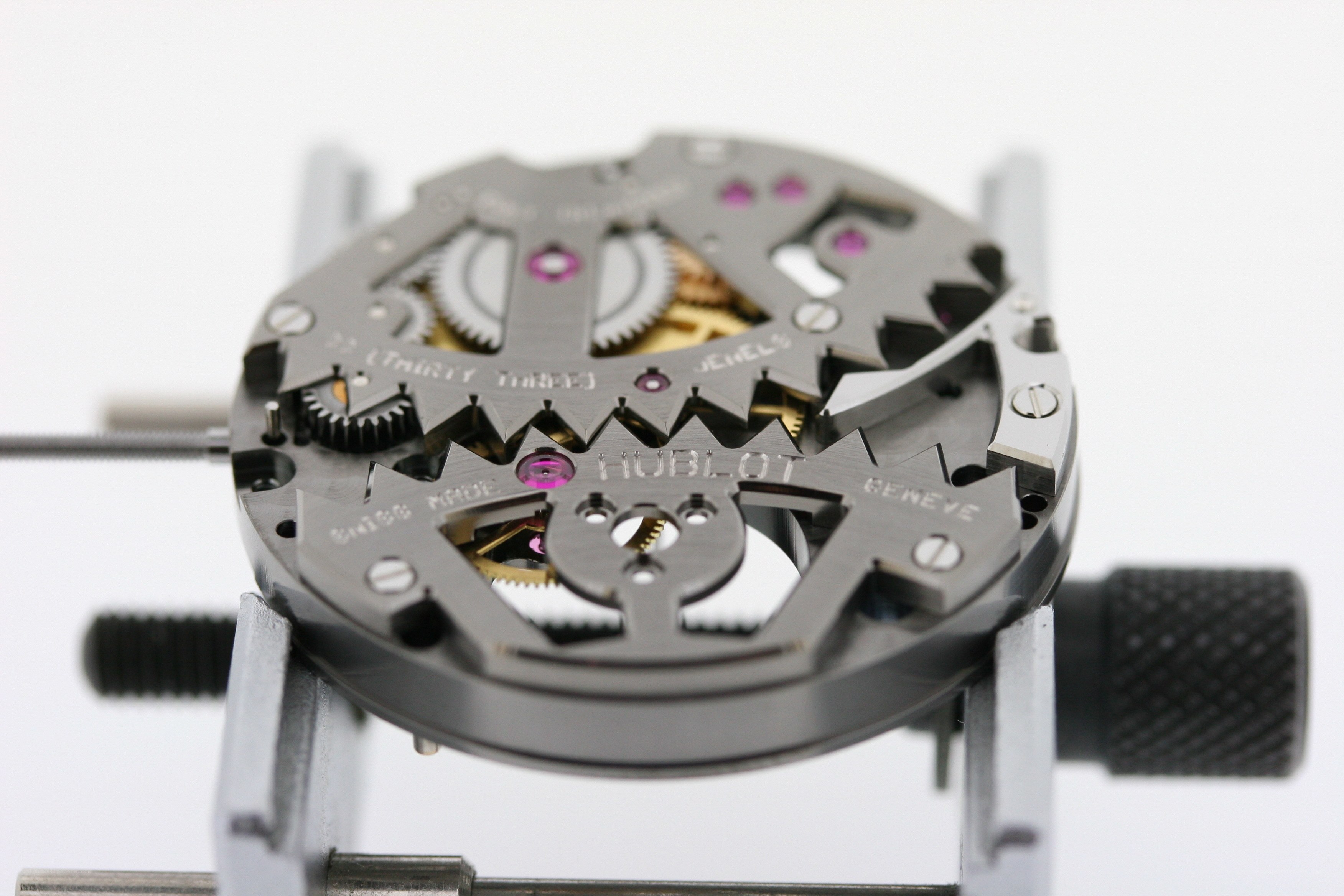 Hublot watch movement close-up