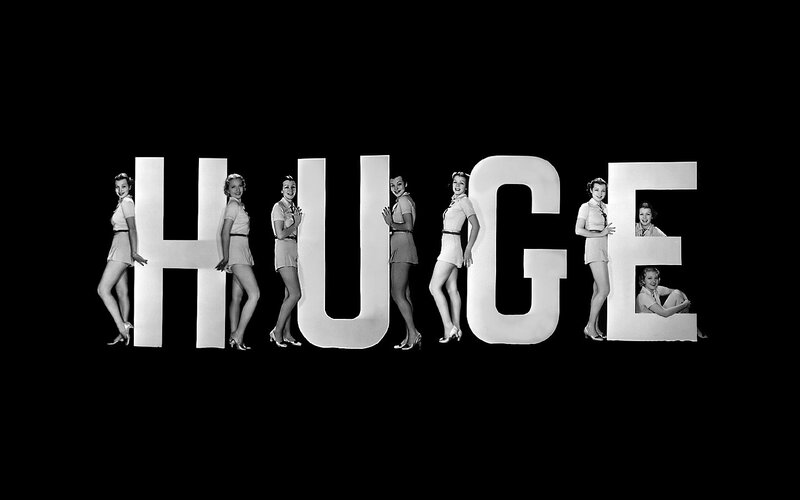 Huge movie poster with women