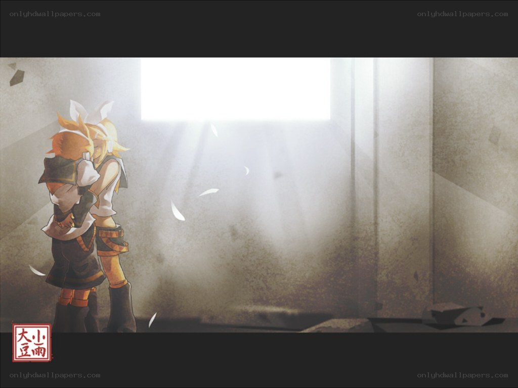 hugging characters in a sunlit room