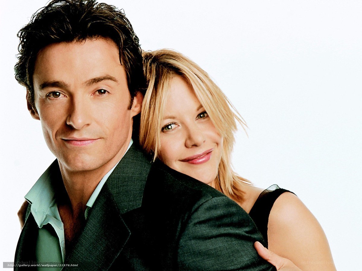 Hugh Jackman and Meg Ryan portrait