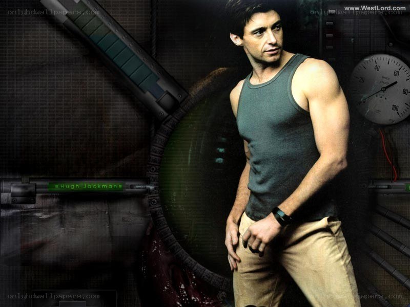 Hugh Jackman in a tank top