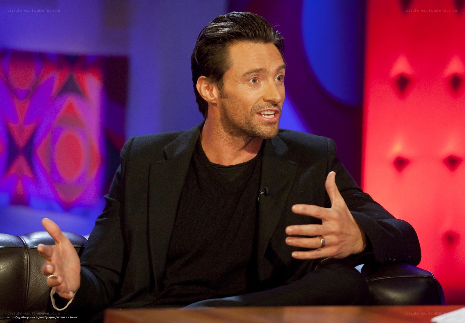 Hugh Jackman on talk show