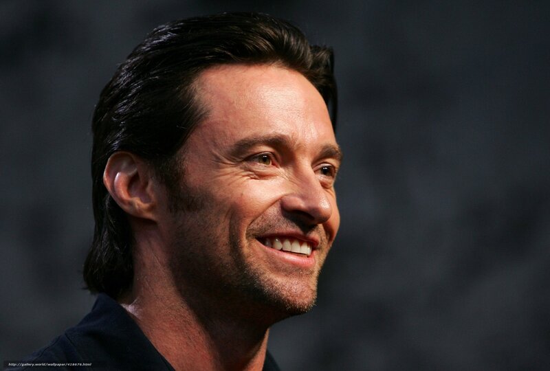 Hugh Jackman smiling