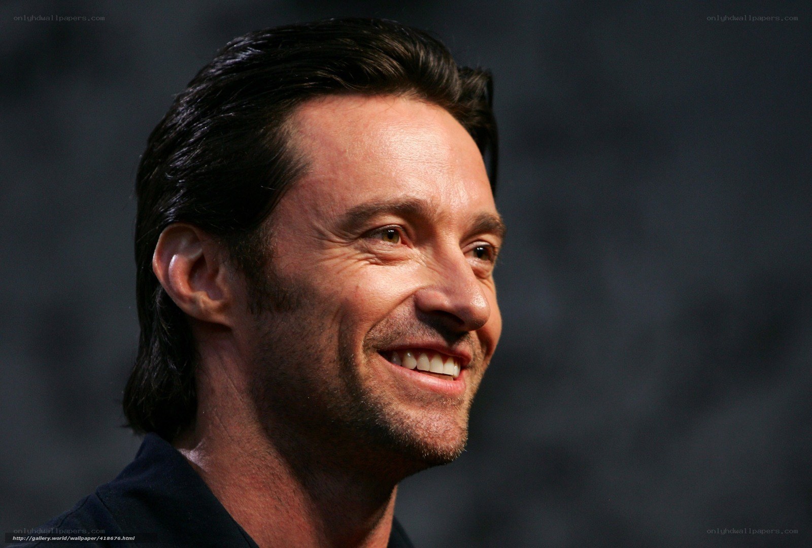 Hugh Jackman smiling