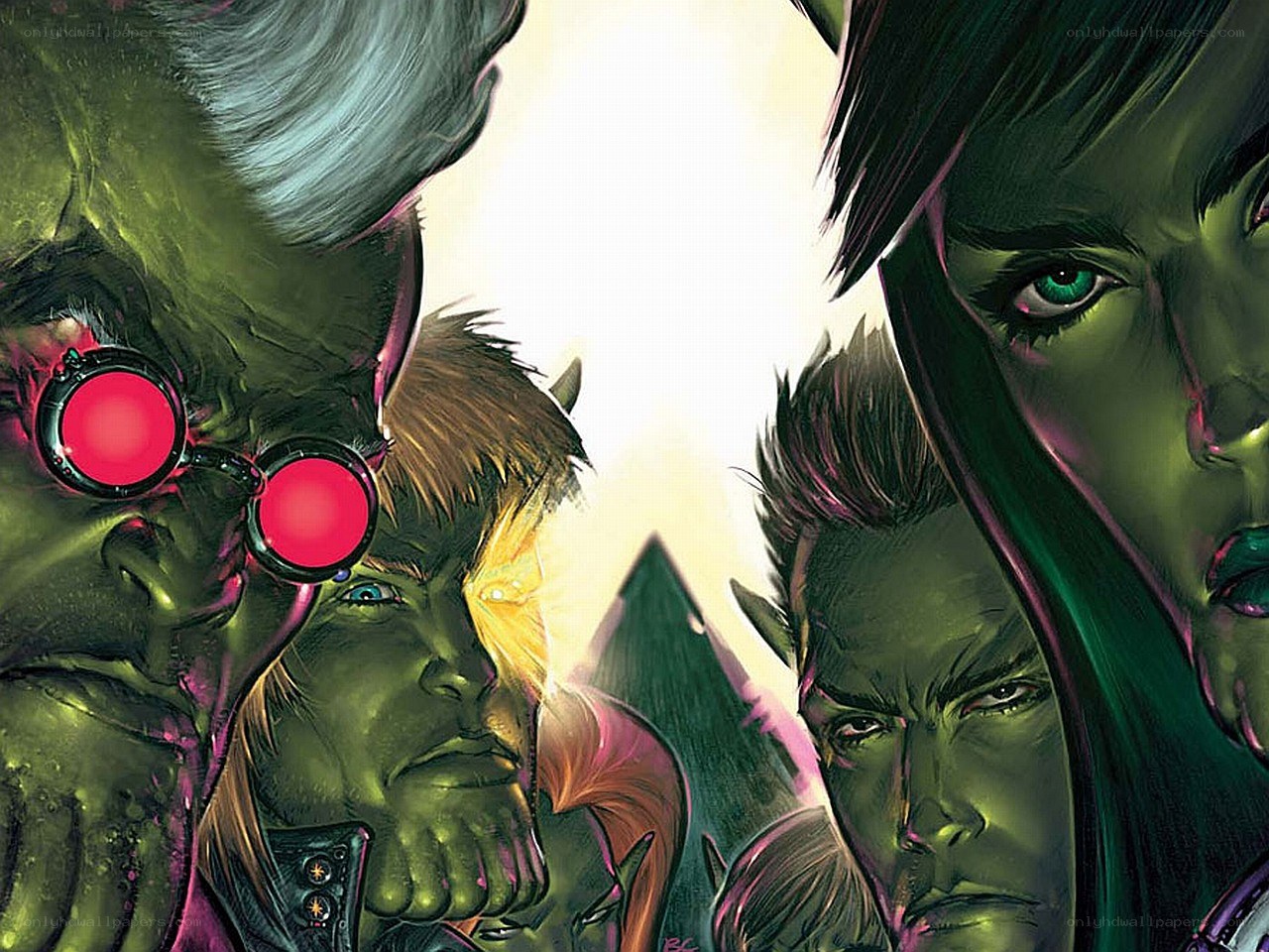 Hulk and allies in comic art