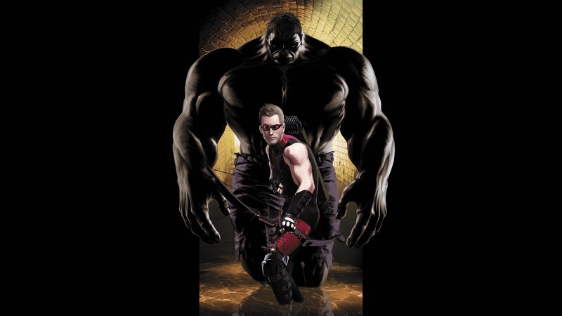 Hulk and Hawkeye in tunnel