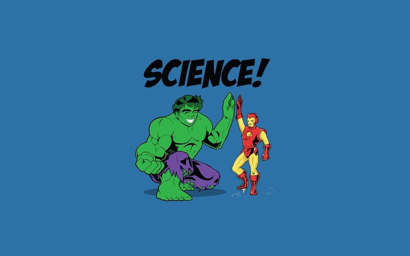 Hulk and Iron Man — Blue